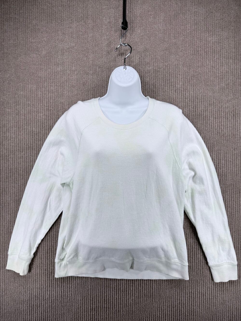 Athleta Sundown Tie Dye Crewneck Sweatshirt Mint Green Size M